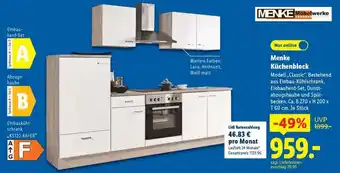 Lidl Menke Küchenblock Angebot