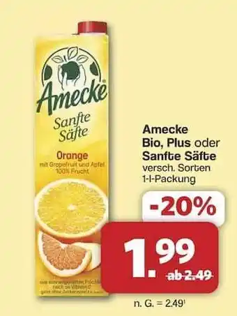 Famila Nord Ost Amecke Bio, Plus oder Sanfte Säfte Angebot