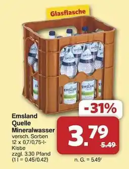 Famila Nord Ost Emsland Quelle Mineralwasser Angebot