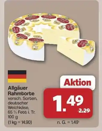 Famila Nord Ost Allgäuer Rahmtorte Angebot