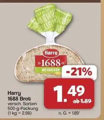 Famila Nord Ost Harry 1688 Brot Angebot