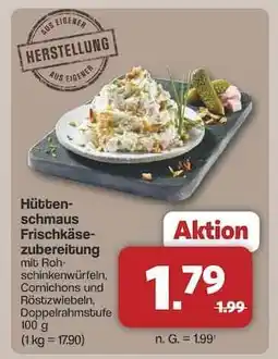 Famila Nord Ost Hüttenschmaus Frischkäsezubereitung Angebot