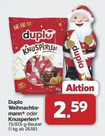 Famila Nord Ost Duplo Weihnachtsmann oder Knusperlen Angebot