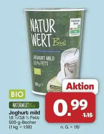 Famila Nord Ost NATURWERT Bio Joghurt mild Angebot