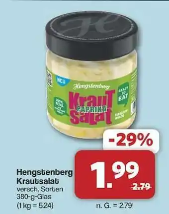 Famila Nord Ost HENGSTENBERG Krautsalat Angebot