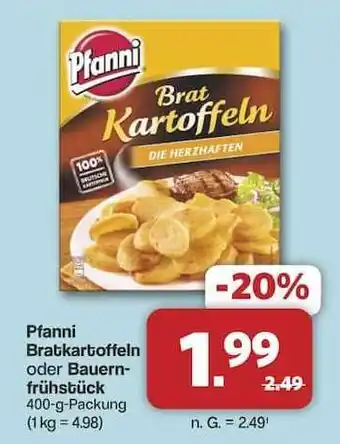 Famila Nord Ost Pfanni Bratkartoffeln oder Bauernfrühstück Angebot