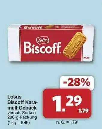 Famila Nord Ost Lotus Biscoff Karamell-Gebäck Angebot