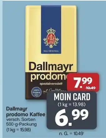 Famila Nord Ost Dallmayr prodomo Kaffee Angebot