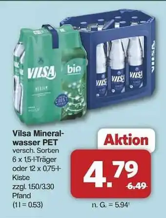 Famila Nord Ost Vilsa Mineralwasser PET Angebot
