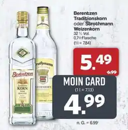 Famila Nord Ost Berentzen Traditionskorn oder Strothmann Weizenkorn Angebot