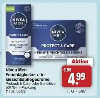 Famila Nord Ost NIVEA MEN Feuchtigkeits- oder Gesichtspflegecreme Angebot