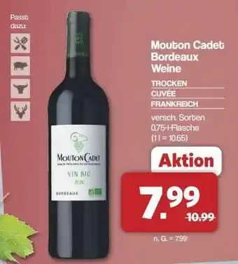 Famila Nord Ost Mouton Cadet Bordeaux Weine Angebot