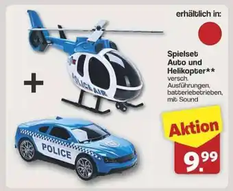 Famila Nord Ost Spielset Auto und Helikopter Angebot