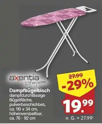 Famila Nord Ost Dampfbügeltisch Angebot