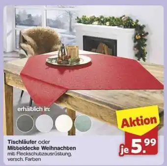 Famila Nord Ost Tischläufer oder Mitteldecke Weihnachten Angebot