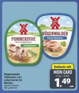 Famila Nord Ost Rügenwalder Teewurst oder Leberwurst Angebot