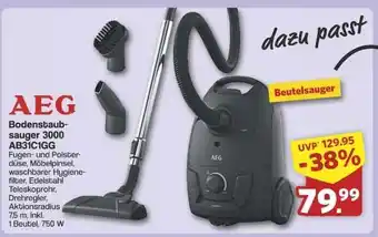 Famila Nord Ost AEG Bodenstaubsauger 3000 AB31C1GG Angebot