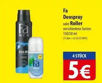 Famila Nord Ost Fa Deospray oder Roller Angebot