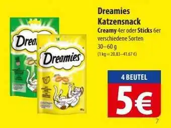 Famila Nord Ost DREAMIES Katzensnack Angebot