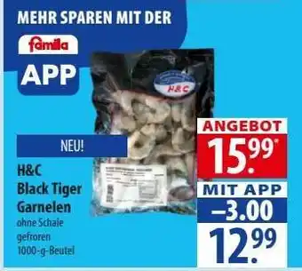 Famila Nord Ost H & C Black Tiger Garnelen Angebot