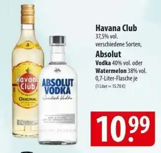 Famila Nord Ost Havana Club / Absolut Vodka Angebot