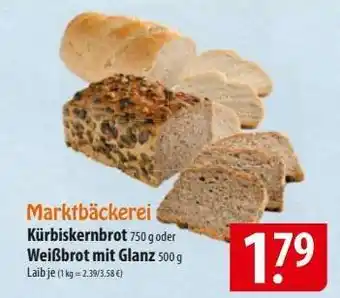 Famila Nord Ost Kürbiskernbrot oder Weißbrot mit Glanz Angebot