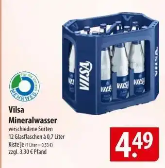 Famila Nord Ost Vilsa Mineralwasser Angebot