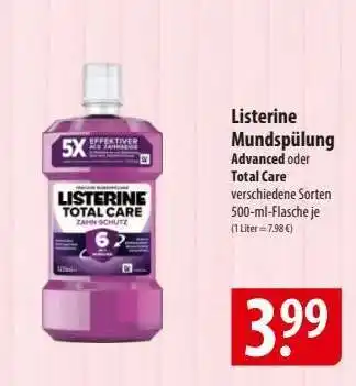 Famila Nord Ost LISTERINE Mundspülung Angebot