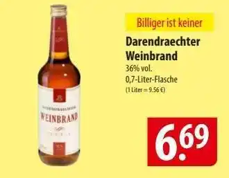 Famila Nord Ost Darendraechter Weinbrand Angebot