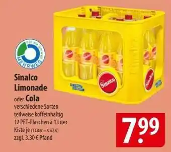 Famila Nord Ost Sinalco Limonade oder Cola Angebot
