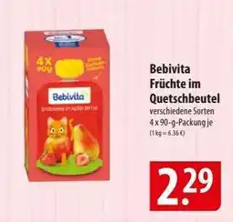 Famila Nord Ost Bebivita Früchte im Quetschbeutel Angebot