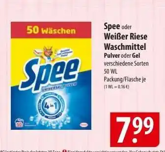 Famila Nord Ost Spee oder Weißer Riese Waschmittel Angebot