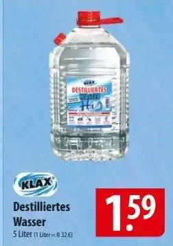 Famila Nord Ost Destilliertes Wasser Angebot
