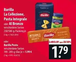 Famila Nord Ost Barilla La Collezione, Pasta Integrale oder Al Bronzo oder Barilla Pesto Angebot
