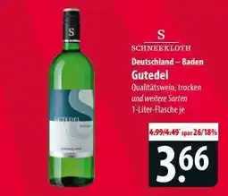 Famila Nord Ost Gutedel Angebot