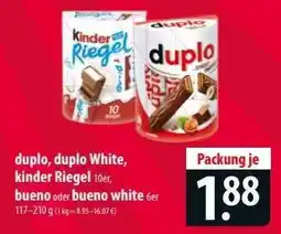 Famila Nord Ost duplo, duplo White, kinder Riegel, bueno, bueno white Angebot