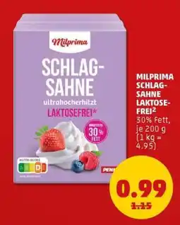 PENNY MILPRIMA SCHLAG-SAHNE LAKTOSEFREI² Angebot