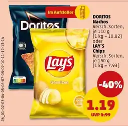 PENNY DORITOS Nachos / LAY'S Chips Angebot