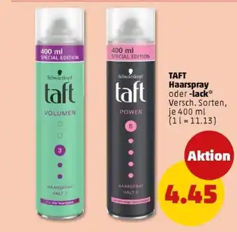 PENNY TAFT Haarspray oder -lack Angebot