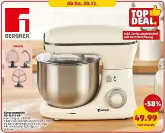 PENNY Küchenmaschine BG-51771-CR Angebot