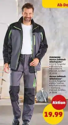 PENNY Herren-Softshell-Arbeitsjacke Angebot