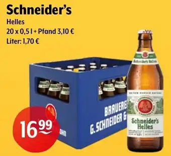 Getränke Hoffmann Schneider's Helles Angebot