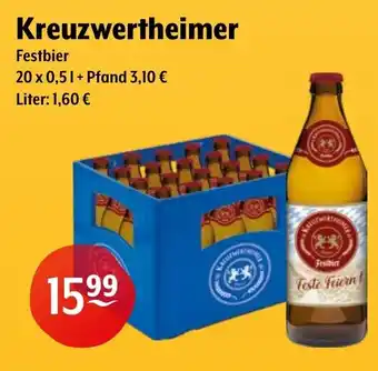 Getränke Hoffmann Kreuzwertheimer Festbier Angebot