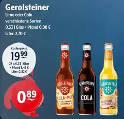 Getränke Hoffmann Gerolsteiner Limo oder Cola Angebot