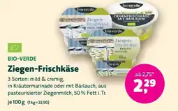 Biomarkt BIO-VERDE Ziegen-Frischkäse Angebot