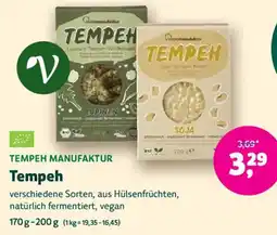 Biomarkt TEMPEH MANUFAKTUR Tempeh Angebot