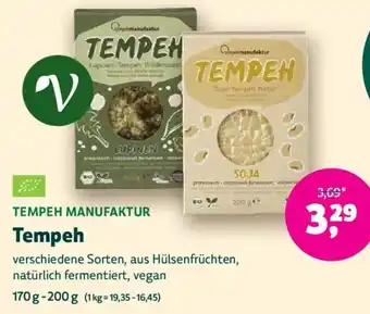 Biomarkt TEMPEH MANUFAKTUR Tempeh Angebot