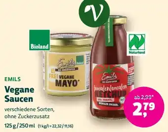 Biomarkt EMILS Vegane Saucen Angebot