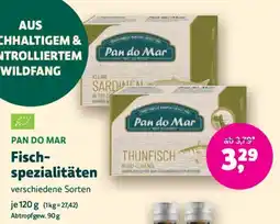 Biomarkt PAN DO MAR Fischspezialitäten Angebot