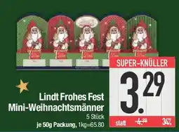 E-Center Lindt Frohes Fest Mini-Weihnachtsmänner Angebot